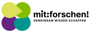 Logo der Initiative mitforschen.